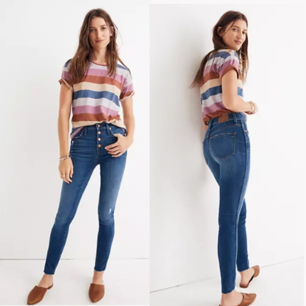 Madewell 10" High-Rise Skinny Jeans Hanna Wash 25